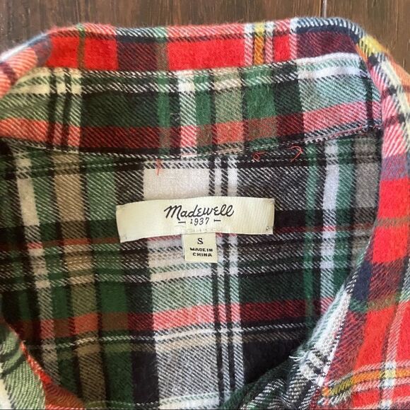 Madewell 1937 Womens Buffalo Plaid Flannel Size Small Multicolor - Picture 4 of 4